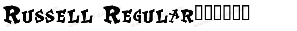 Russell Regular字体转换